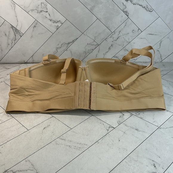 NWOT Cacique Lane Bryant Womans Bra Nude Comfort Bliss Strapless UNDERWIRE 40C - Picture 4 of 8